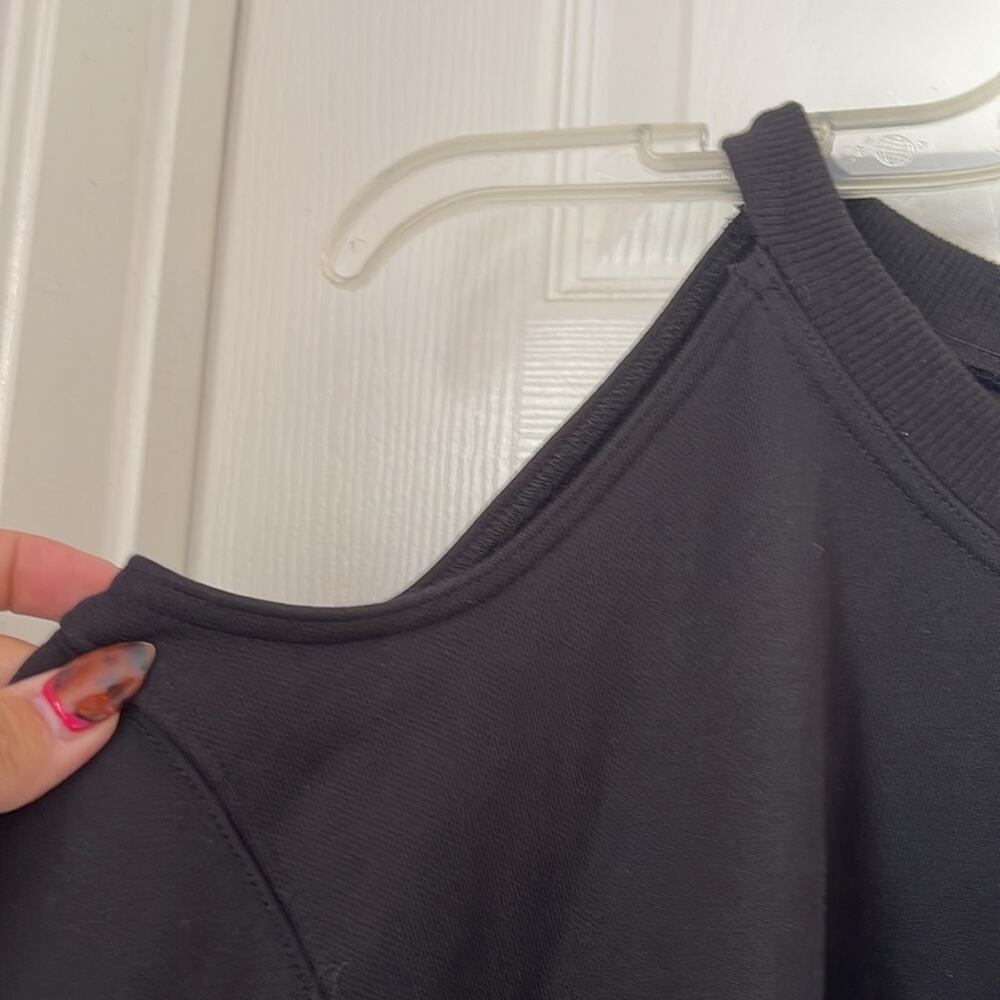 Grey Jason Wu Asymmetrical Cold Shoulder Sweatshi… - image 6